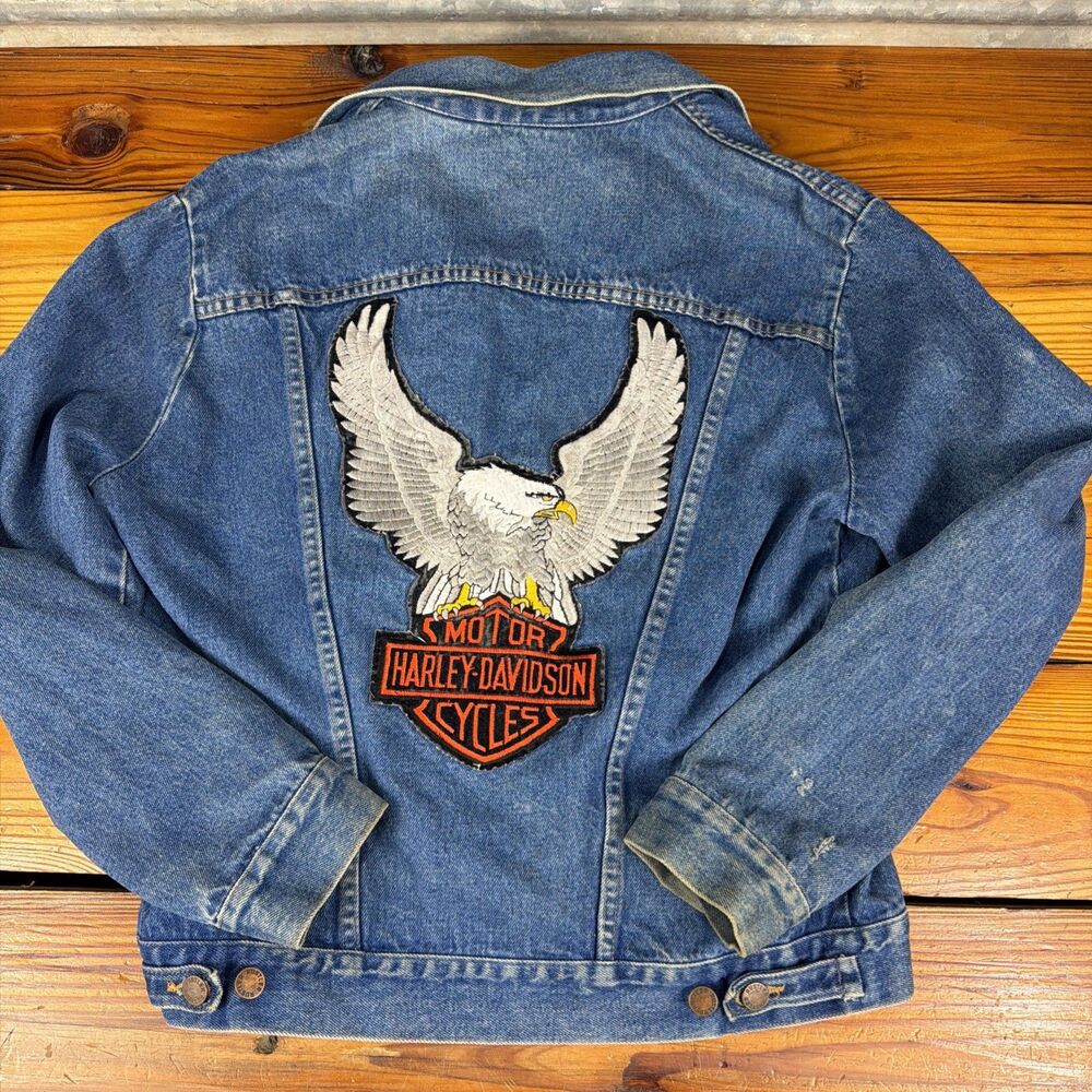 Vintage 70s Wrangler Rustler Type 3 Trucker Denim Jacket Size Large